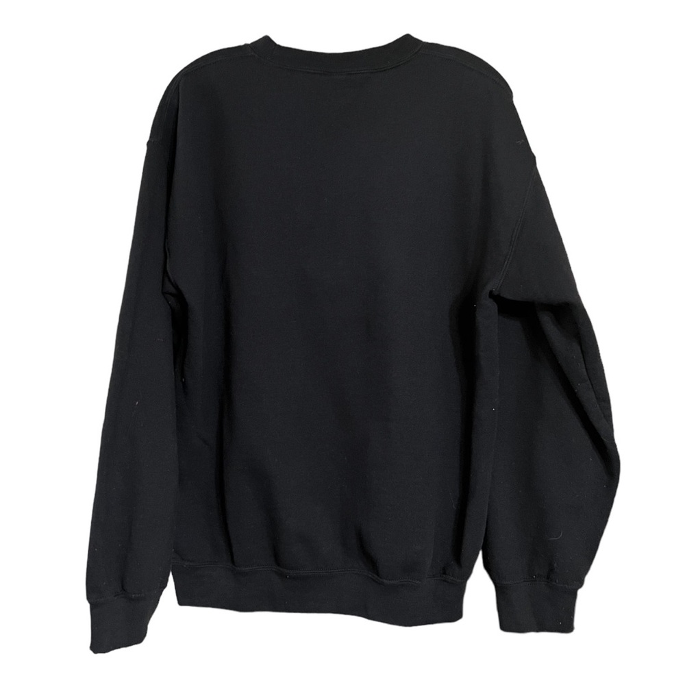 TLC Black Gildan Heavy Blend Crew Neck Sweatshirt Sz M GUC - Picture 3 of 11